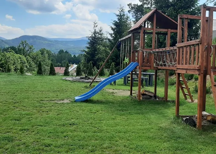 Dom Ukromki Z Kominkiem I Widokiem Na Sniezke Ferienhaus Sosnówka